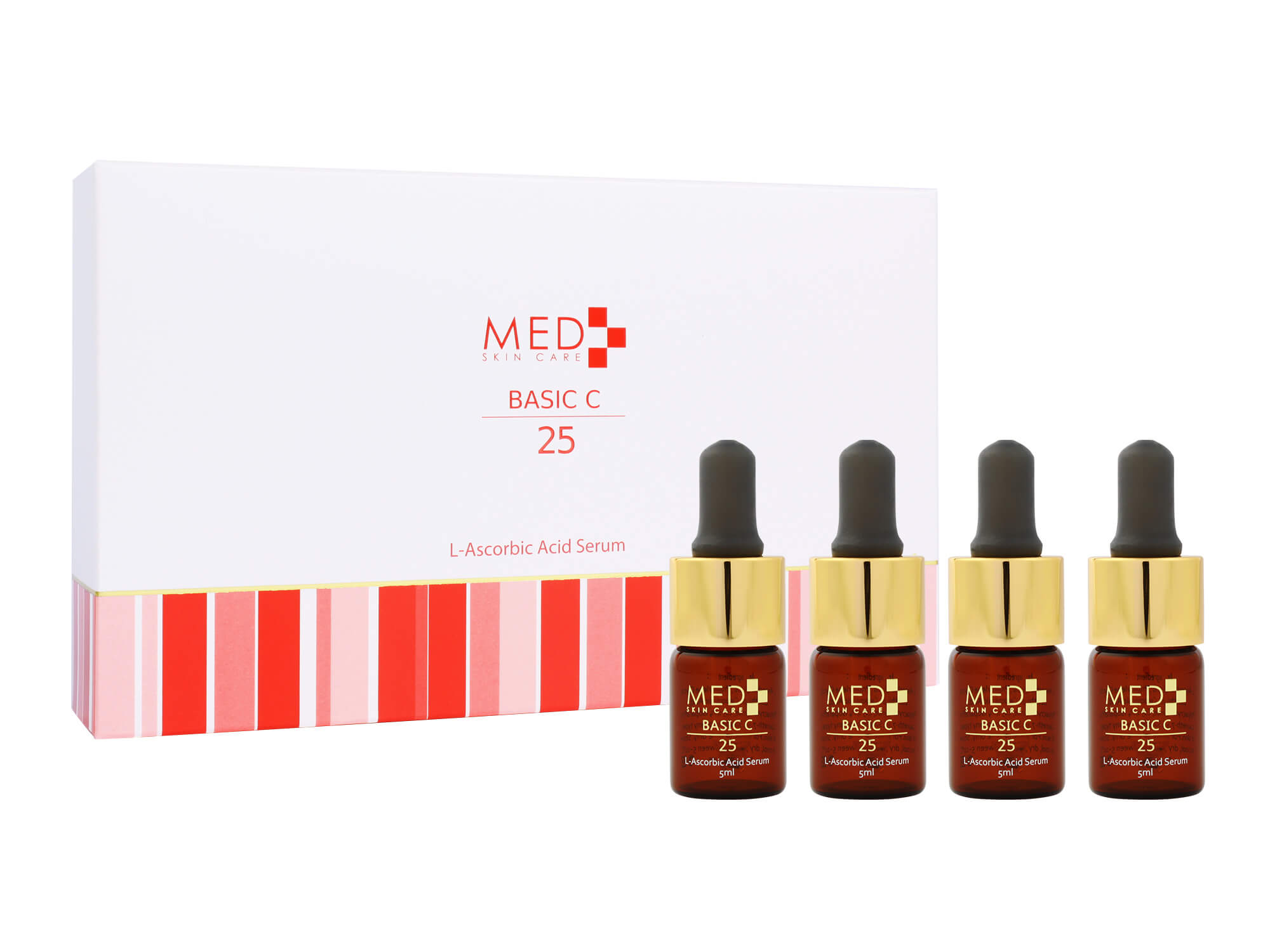 MED Skin Care BASIC C 25 L-Ascorbic Acid Serum 5 ml＊4