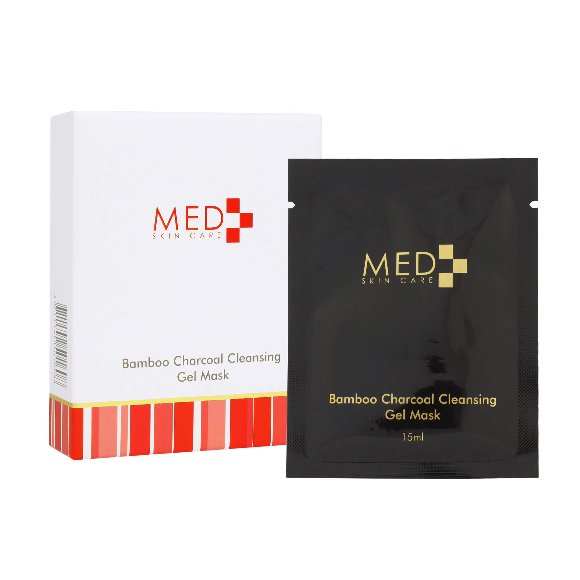 MED Skin Care Bamboo Charcoal Cleansing Gel Mask 6 pcs